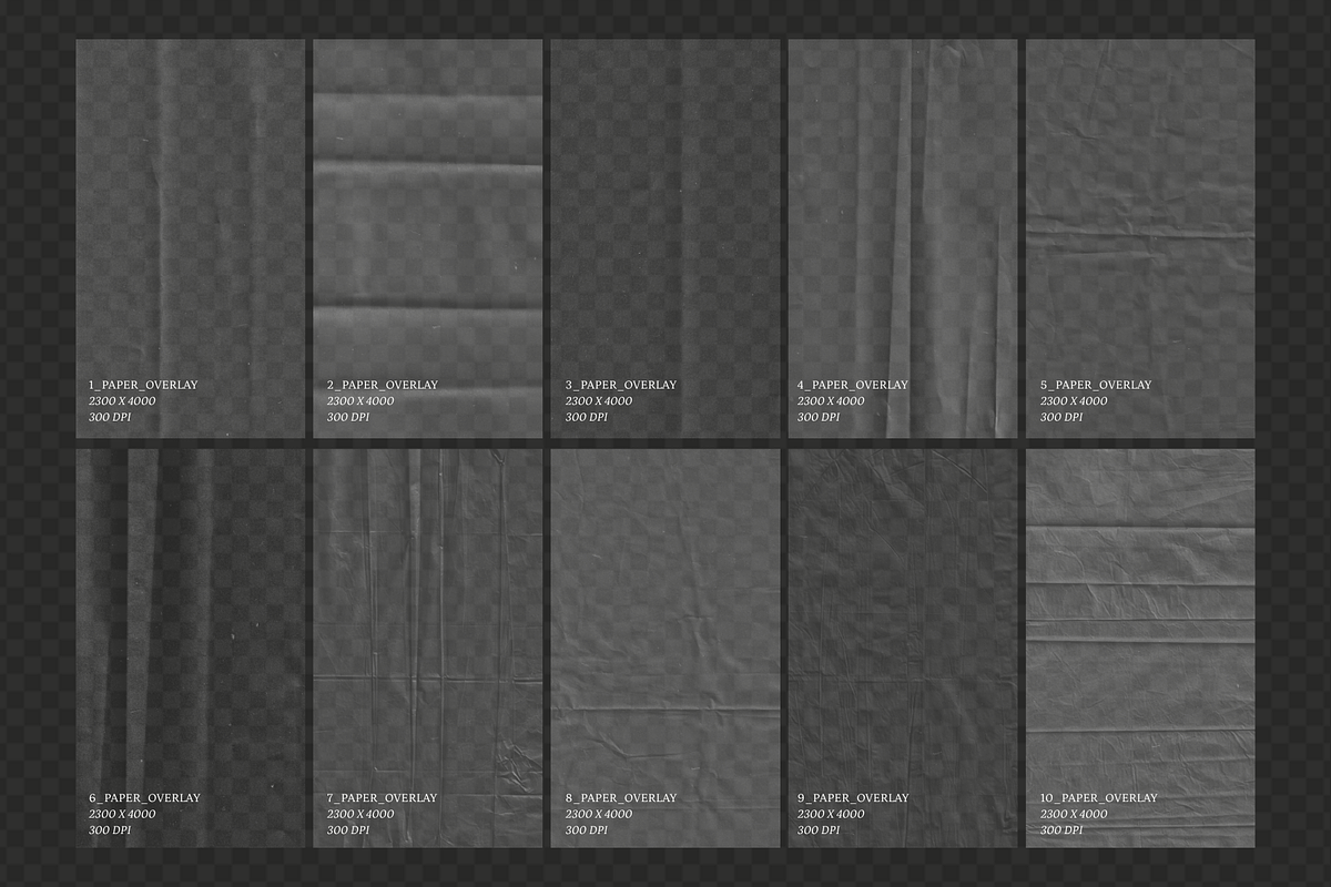 Transparent Paper Texture Overlays, a Texture Graphic by Yana Lesiuk (Photo 8 of 11)