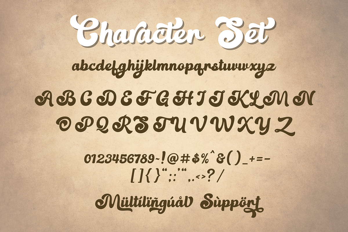Nahista - Retro Font, a Script Font by Sronstudio (Photo 11 of 13)