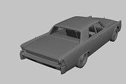 1962 Lincoln Continental, a Cars & Vehicle 3D Model by valtriiu (Thumbnail 8 of 12)