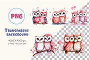 Cute Owls for Valentines Day., an Animal Illustration by KENO Mascots (Thumbnail 3 of 10)