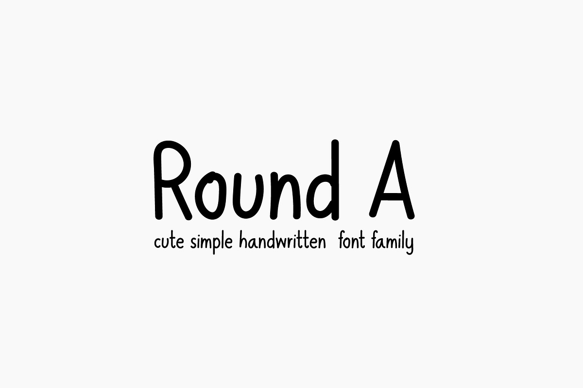Round A, a Script Font by TKDoodle (Photo 1 of 8)