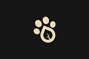 Leaf And Animal Footprint Logo, a Branding & Logo Template by Vectoryzen (Thumbnail 2 of 2)