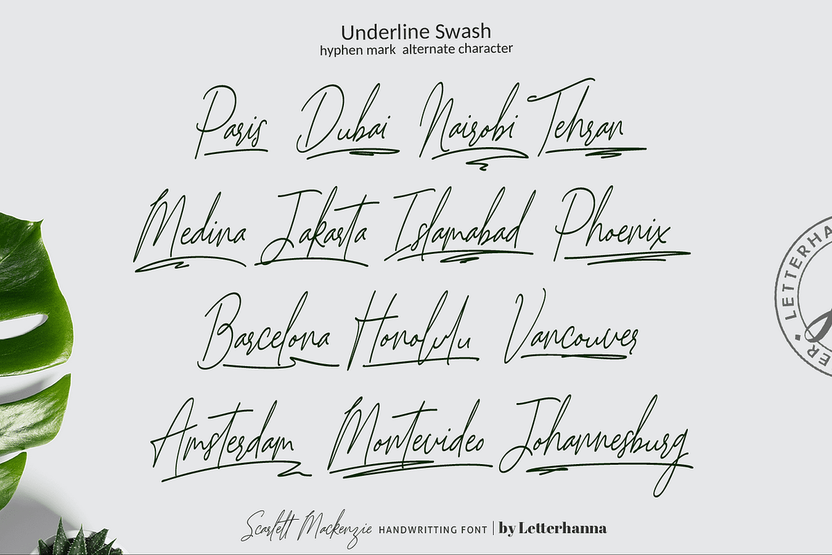 Scarlett Mackenzie Handwriting Font, a Handwritten Font by Letterhanna Studio (Photo 15 of 20)