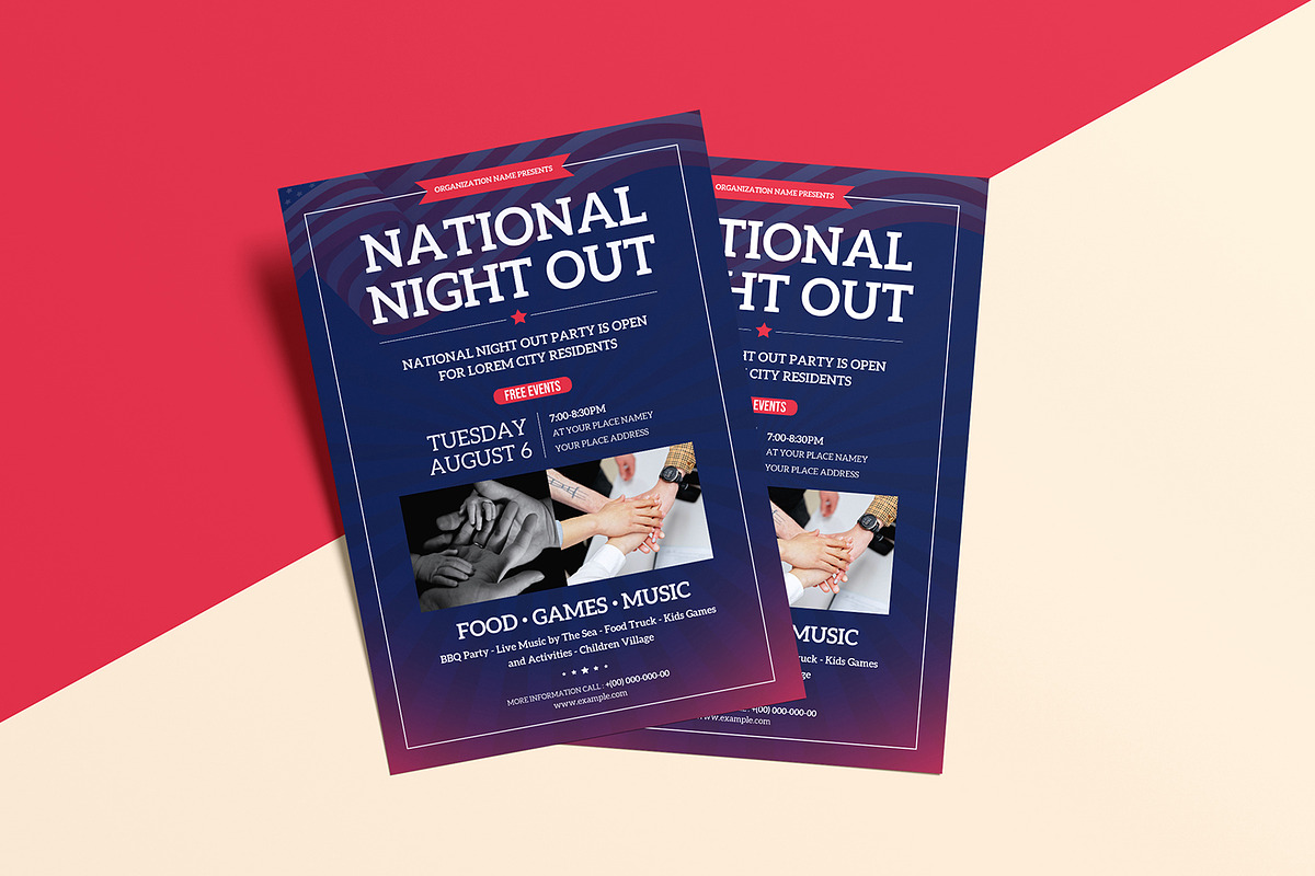 National Night Out Flyer, a Flyer Template by retrographix (Photo 2 of 4)