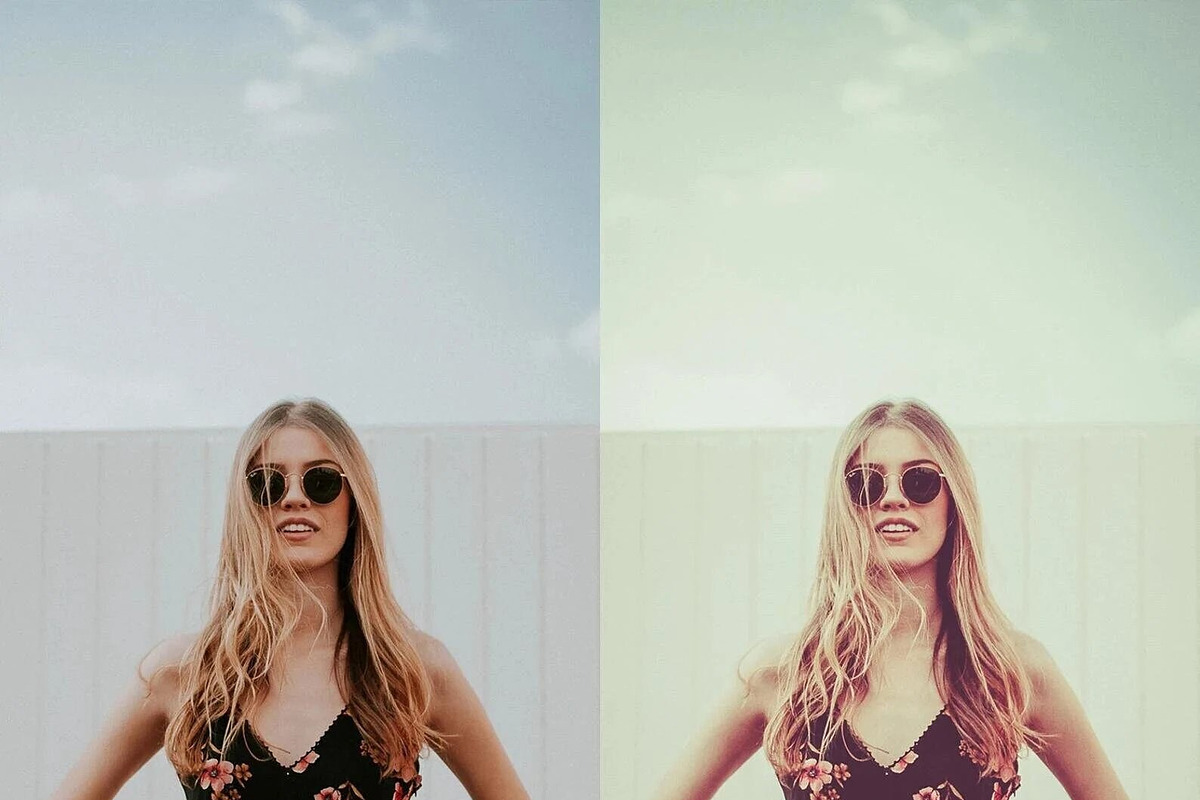 10 Retro Girls Lightroom Presets, a Preset Add-On by LucaTheme (Photo 5 of 9)