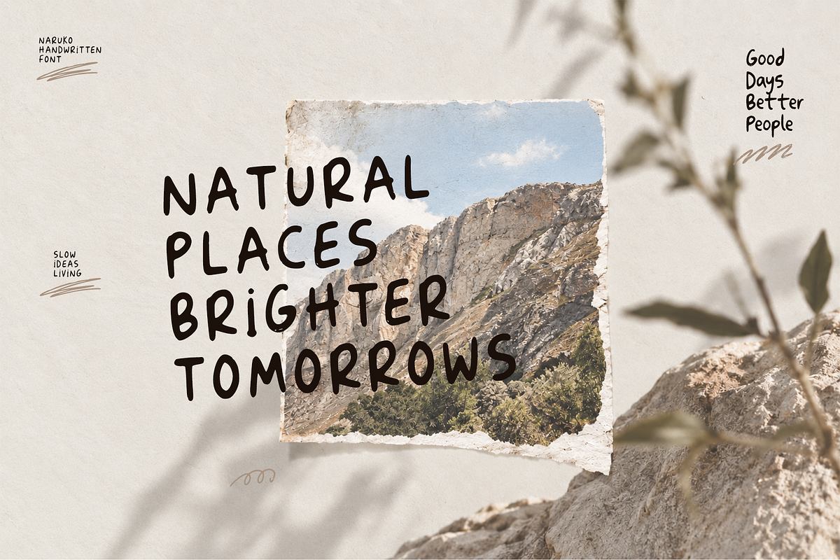 Naruko a playful handwritten, a Handwritten Font by cocodesign (Photo 3 of 9)