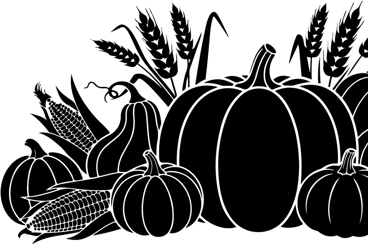 Thanksgiving Harvest Silhouette, an Illustration by Creativeshirt (Photo 29 of 51)