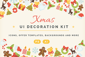 Xmas Icons Patterns Banners
