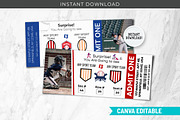 Baseball Ticket Canva Template PDF, a Card Template by Snapybiz (Thumbnail 1 of 10)