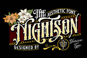 Nightson, a Blackletter Font by uncurve (Thumbnail 1 of 9)