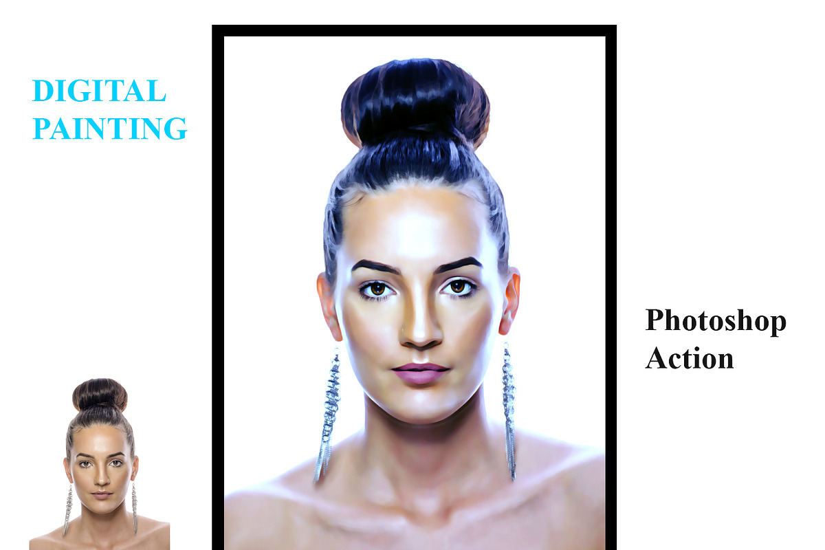 Digital Painting  Photoshop Action, an Action Add-On by Studio Retouch (Photo 7 of 7)