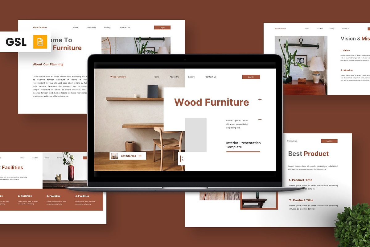 Wood Furniture - Interior GSL, a Presentation Template by Deepslide Studio (Photo 1 of 6)