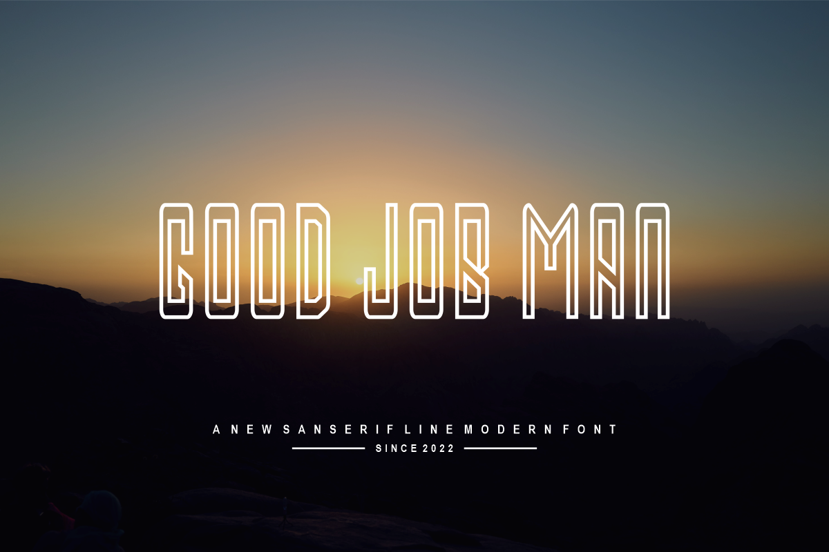 GorjandaLine, a Font by puji_hartono (Photo 2 of 5)