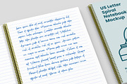 US Letter Spiral Notebook Mockup, a Books & Magazine Mockup by Illusiongraphic (Thumbnail 23 of 32)