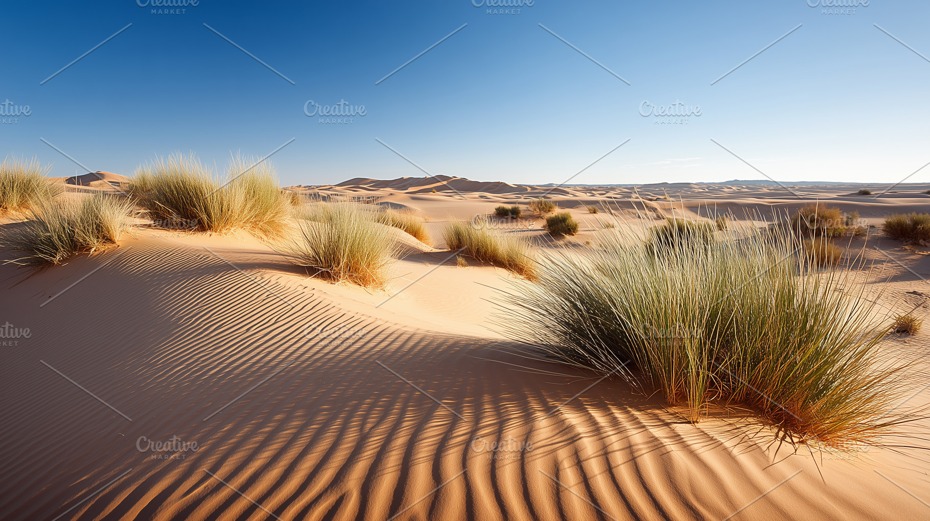 Desert landscape with sand dunes, a Nature Photo by MistyDay