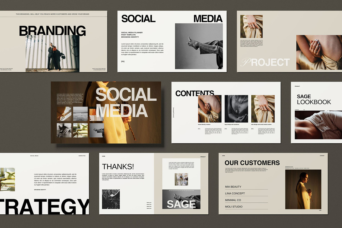 Sage Brand Guidelines Templates, a Presentation Template by Mia Branding Studio (Photo 7 of 8)