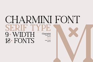 Charmini. Serif Font Family.