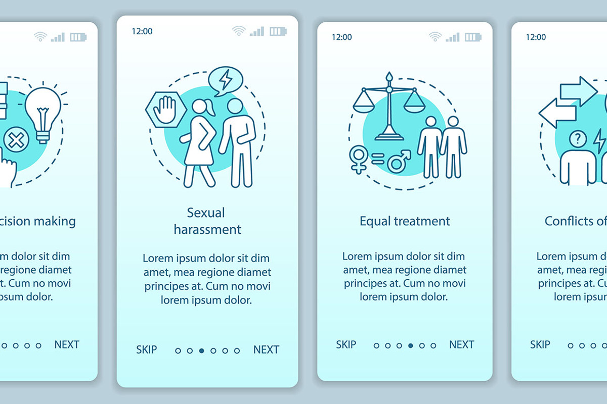 CSR mobile app page screens, a Templates & Theme by IMG Visuals