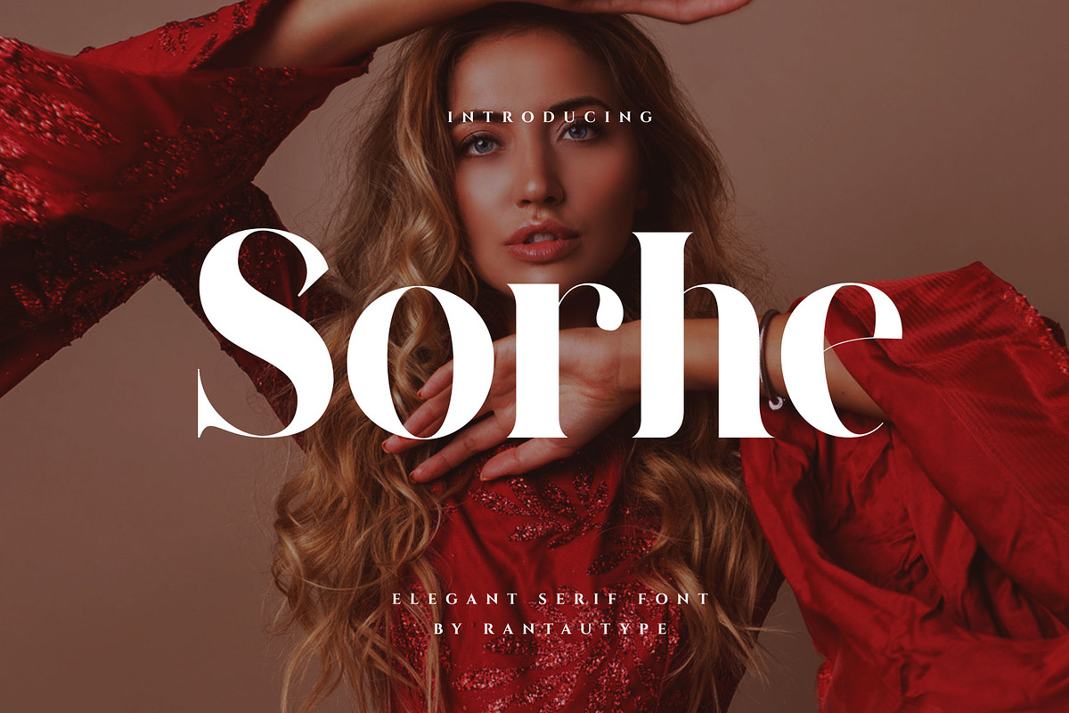 Sorhe - Elegant Serif Font, a Serif Font by RantautypeStudio (Photo 1 of 17)