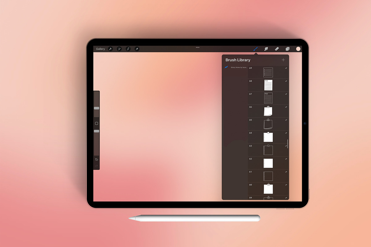 150+ Procreate sticky notes stamps, a Brush Add-On by laura.design