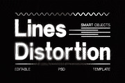 Distorted Lines Text Effect, a Layer Style Add-On by Design Squad (Thumbnail 1 of 5)