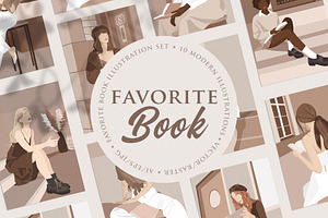 Favorite Book Illustration Set