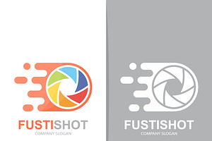 Fast Camera Shutter Logo Combination