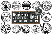 Halloween Round Sign SVG Bundle, an Object Graphic by GraphicPicker (Thumbnail 3 of 3)