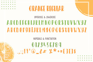 Orangish Font Display Font