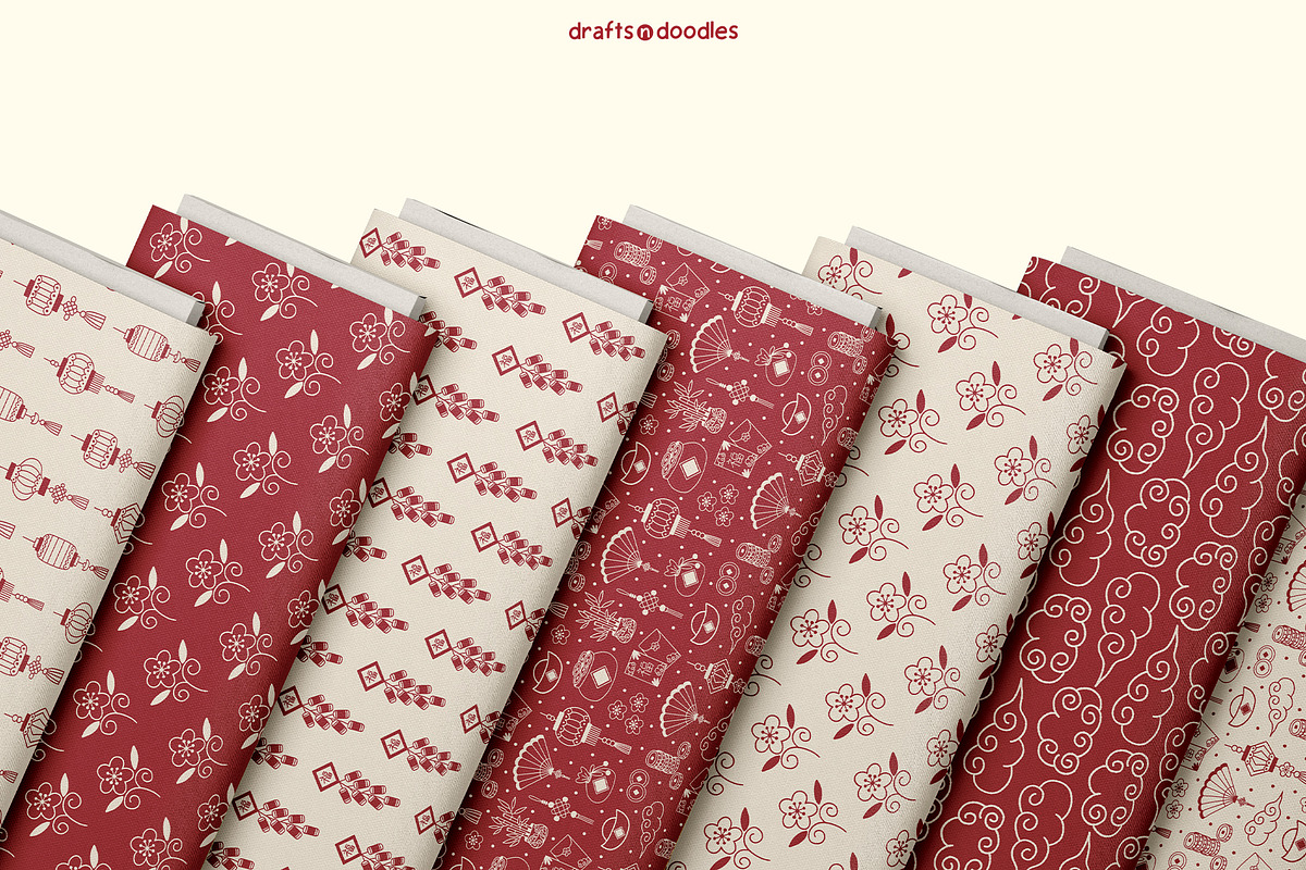 Chinese New Year Graphics Set, a Pattern Graphic by Drafts n Doodles (Photo 8 of 12)