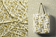 15 floral olive green patterns, a Pattern Graphic by pineart (Thumbnail 4 of 4)