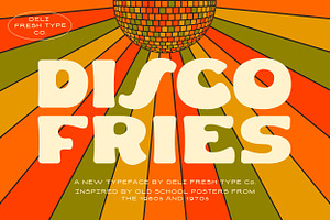 Disco Fries: A Retro Poster Font