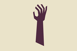 Stylized Illustrated Arm with Hand