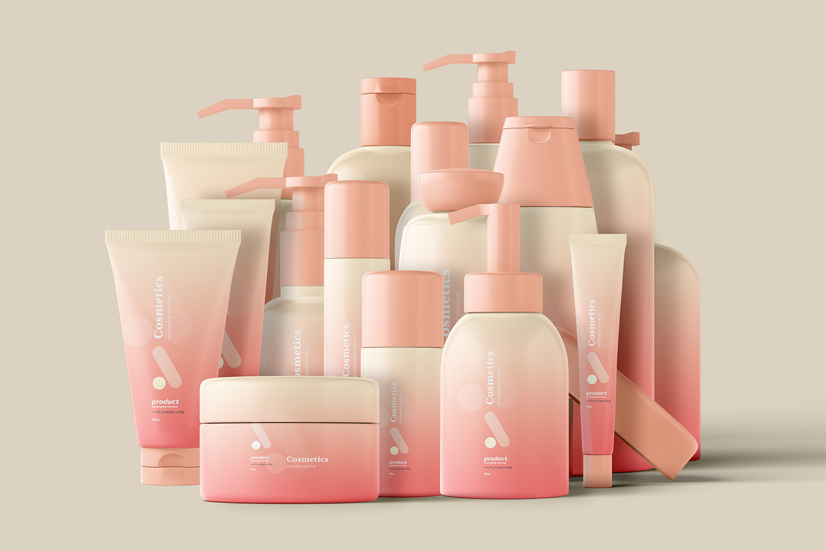 Cosmetics Packaging Mockup Pack, a Cups & Container Mockup by Toasin Studio (Photo 3 of 23)
