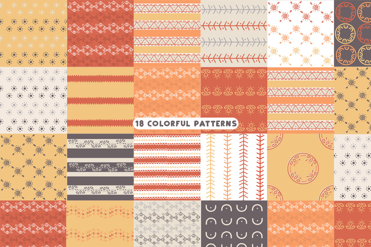 Ethnic love font BUNDLE+ 40 ELEMENTS preview 3