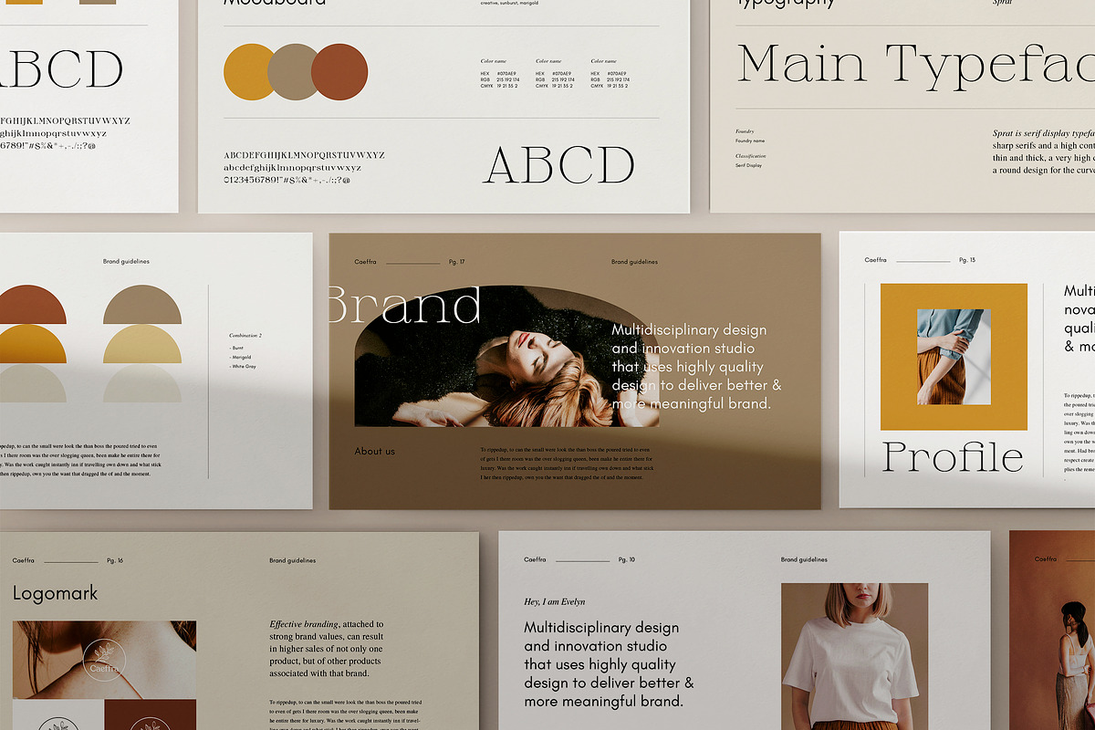 CAEFFRA - INDD/PPTX Brand Guidelines, a Presentation Template by Elokka Std. (Photo 1 of 12)