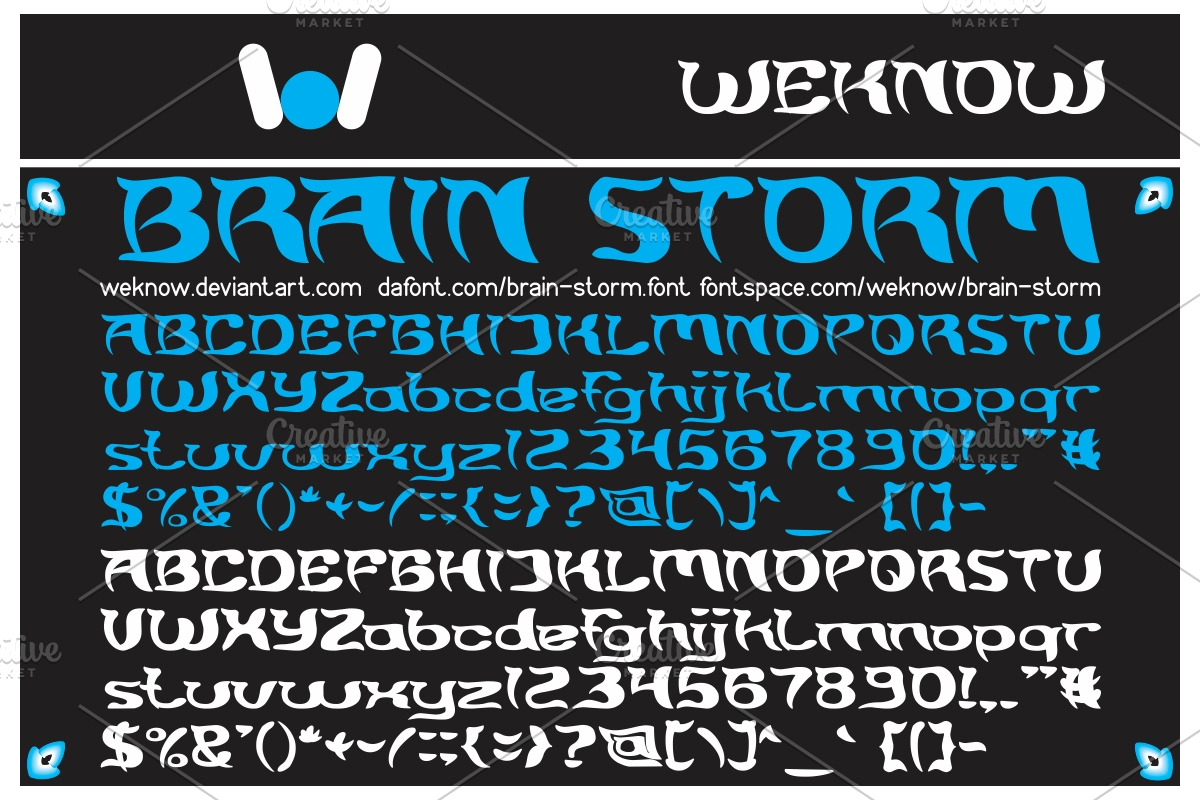 brain storm font