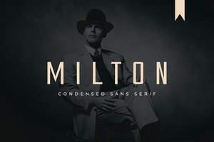 Milton Condensed Sans Serif Font