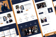 Law Firm Website Template, an UI Kit Template by Design Hub (Thumbnail 2 of 4)