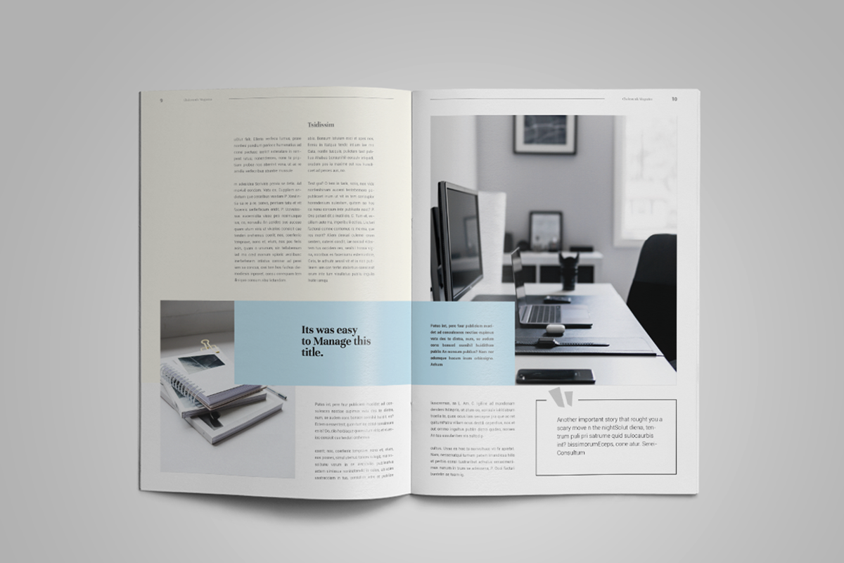 Chalestenik | Magazine Template, a Magazine Template by spidergraph (Photo 8 of 12)