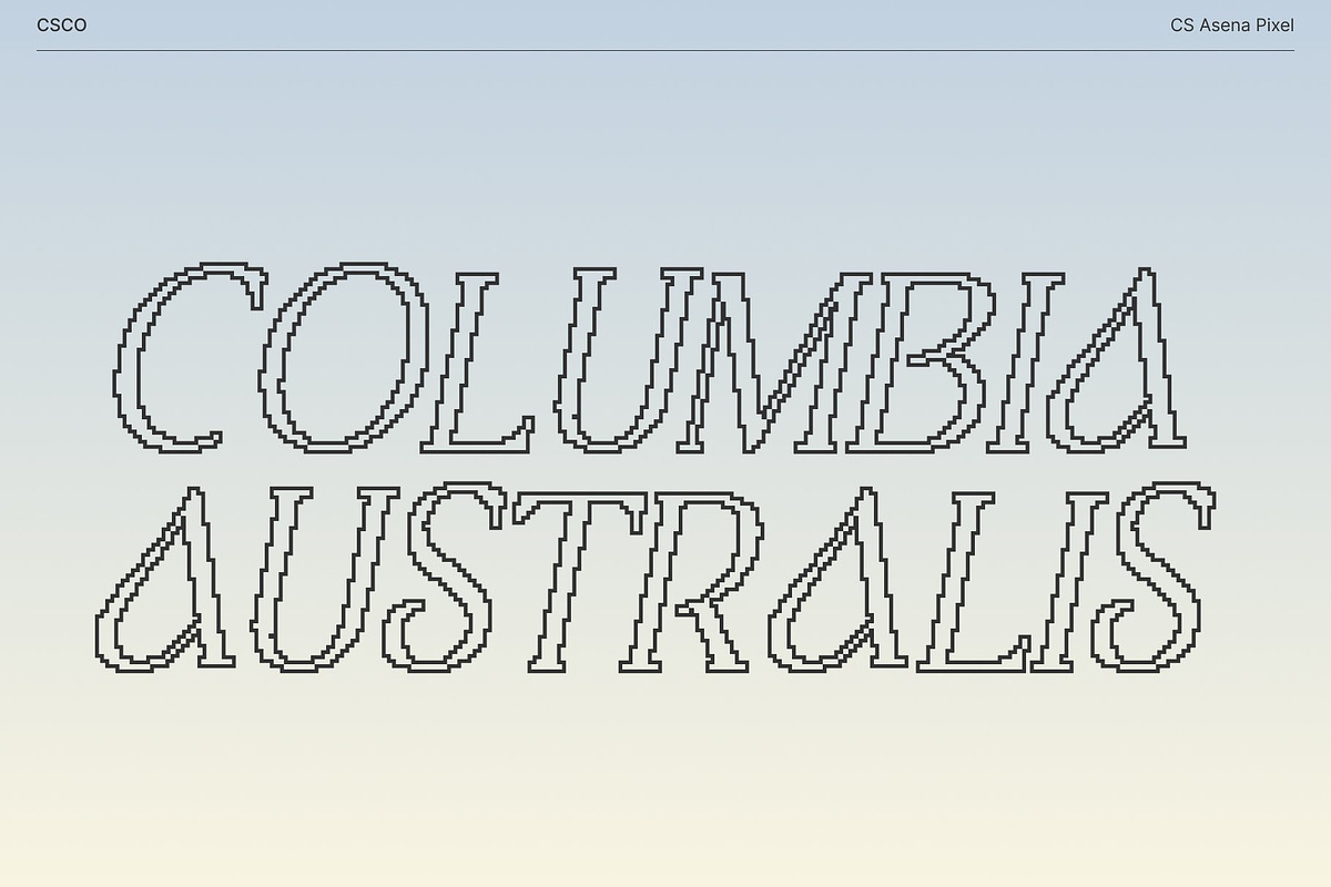 CS Asena Pixel, a Serif Font by Craft Supply Co. (Photo 5 of 8)
