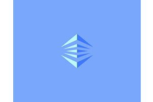 Abstract geometric logo, a Templates & Theme by Himalia1