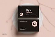 Modern Business Card | Ms word, a Business Card Template by AyshaCanvas (Thumbnail 1 of 4)