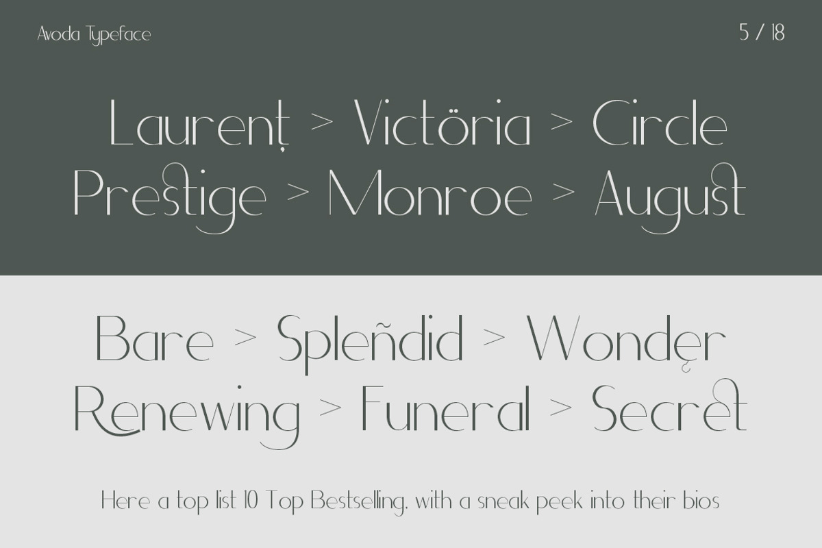 Avoda - Modern Sans Serif, a Sans Serif Font by Typefactoryco (Photo 9 of 10)