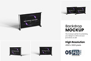 Backdrop Mockup, an Advertising Mockup by bimockup (Thumbnail 1 of 6)