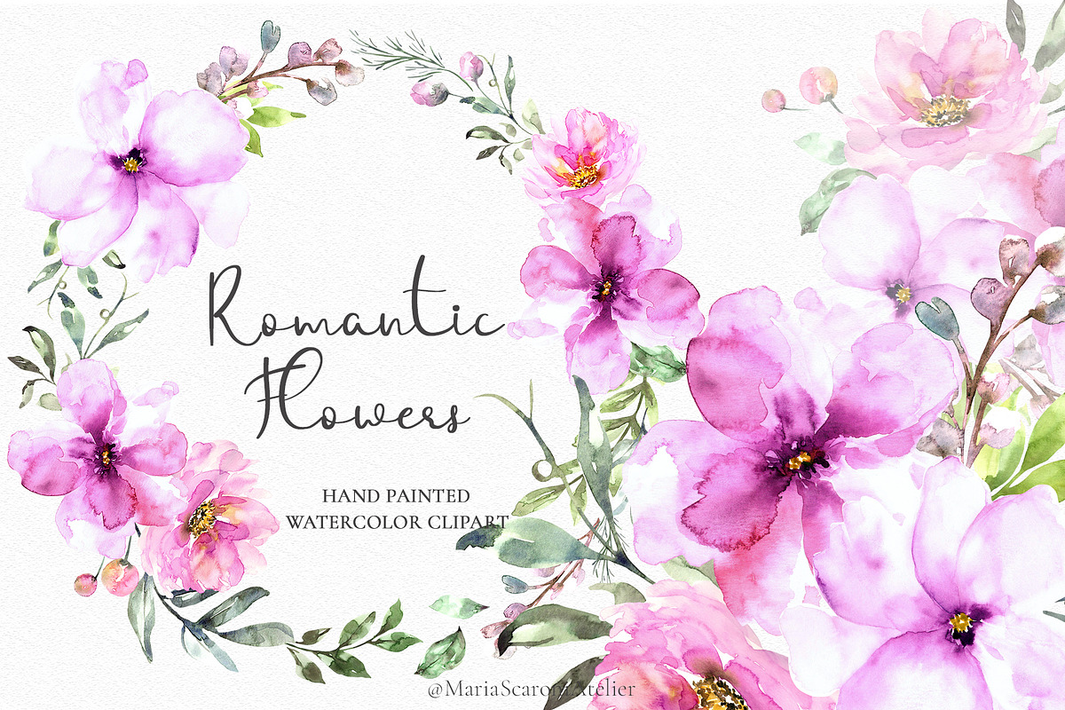 Romantic Flowers, an Illustration by MariaScaroniAtelier (Photo 1 of 6)
