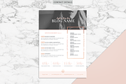 ROSE GOLD | Blog Media Kit, a Resume Template by Marigold Studios (Thumbnail 8 of 9)