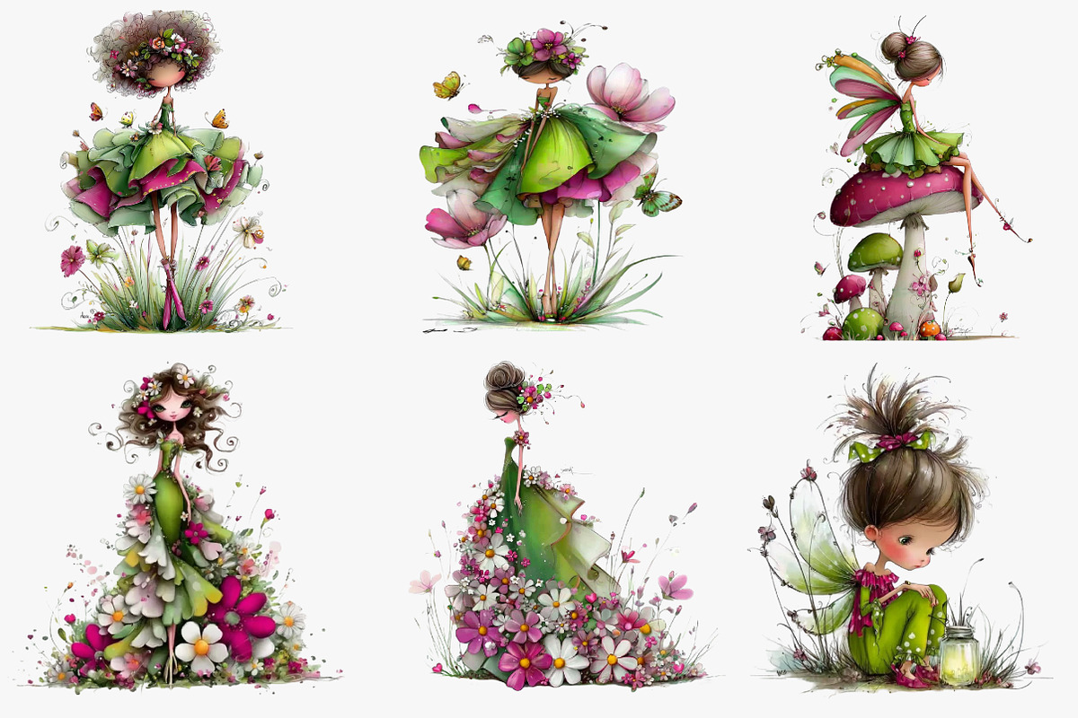 Fairy clipart, an Illustration by CreationArt (Photo 3 of 5)