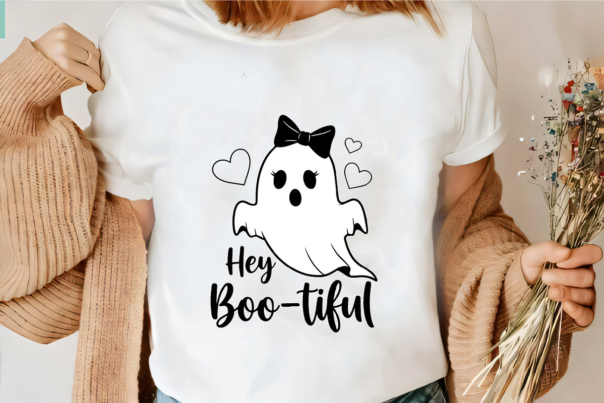 Hey Boo-tiful Ghost SVG PNG, an Illustration by CrexoraLab (Photo 3 of 4)
