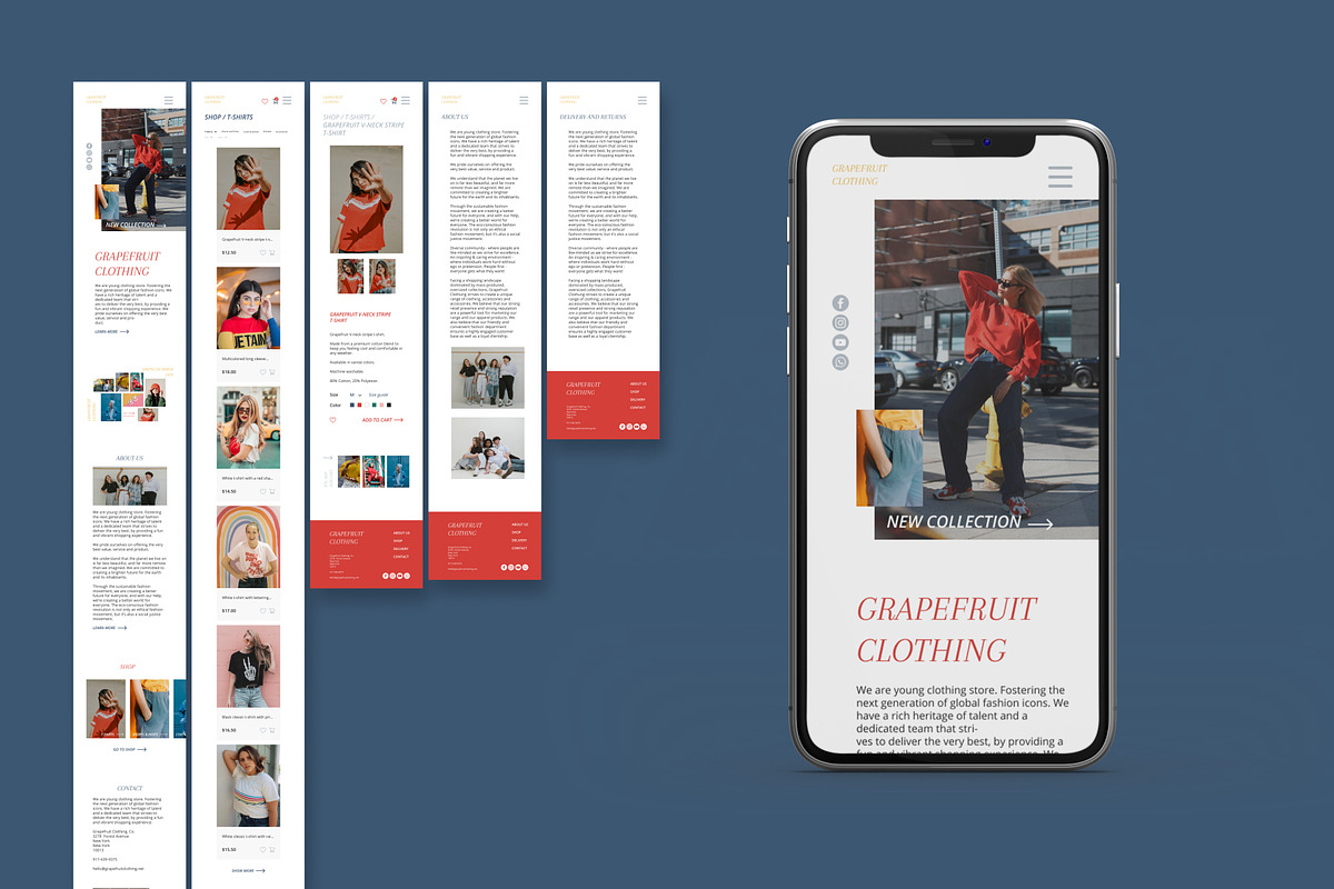 Clothing store template (Figma), a Wireframe Template by helgascandinavus (Photo 5 of 6)
